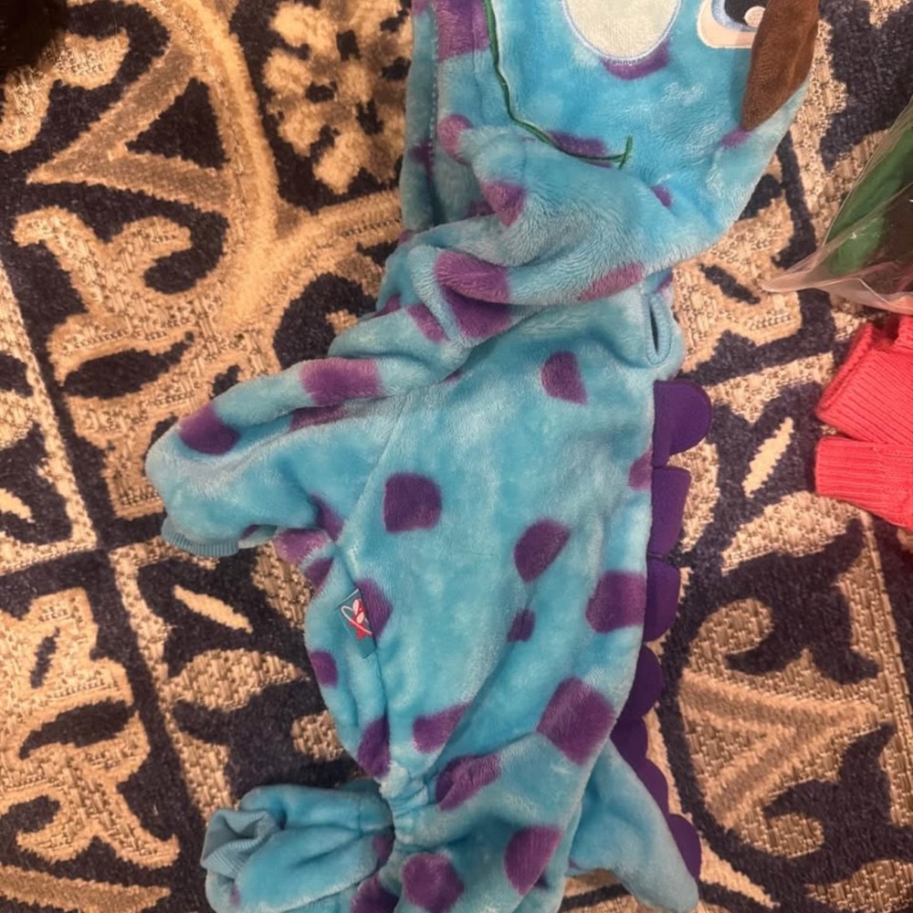 Blue and Purple Dinosaur Costume